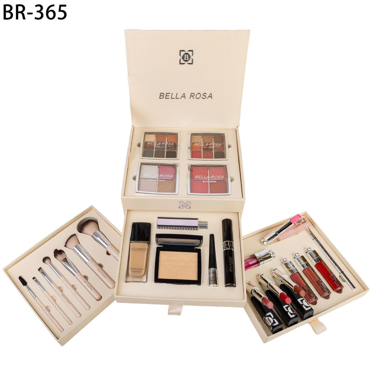 BELLA ROSA – Kit de Maquillage Professionnel BR-365